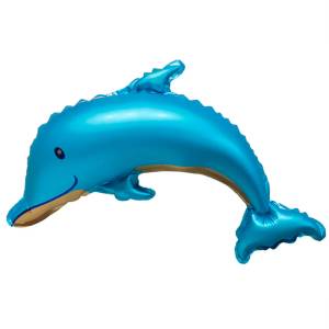 МИНИ Дельфин голубой , сатин / 26077