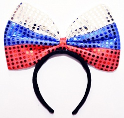 Ободок  "Бант Триколор" 603154 