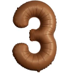 Цифра "3" - SLIM Choco Brown / Flexmetal 1207-6046