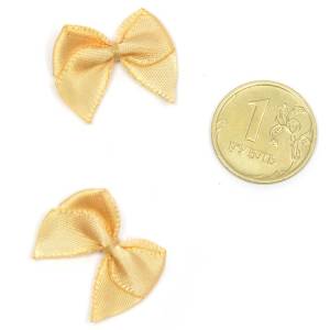 Бантик атласный 1 см. бежевый / 1509-2759