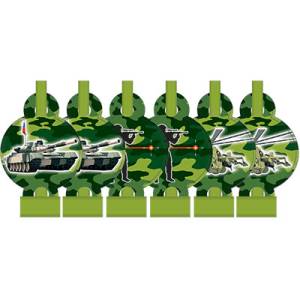 Язычок-гудок с карточкой "Камуфляж" 6шт