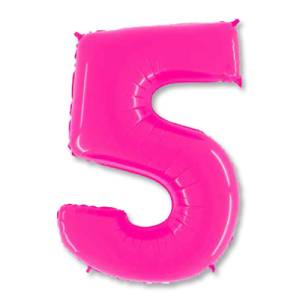Цифра "5" -  Яркий розовый /Grabo                     