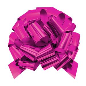 Бант-шар металл Розовый D36 см 7 см /1509-1337