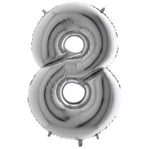 Цифра "8" - серебро/MD