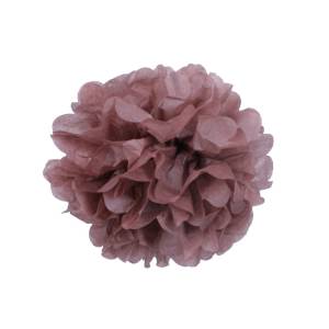 Помпон из бумаги 20 см (шоколад)