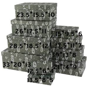 Коробка 17,5*11*7 см. "Зимний лес" /2000000036489