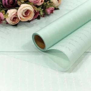 Пленка матовая "Письмо" Голубой 0,58*10 м. / 1308/7