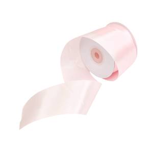 Лента атлас розовая пудра 50 мм*22,85 м 