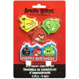 Свечи д/торта "Angry Birds" 4 шт.