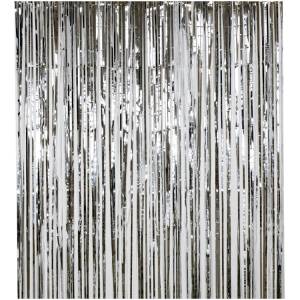 Занавес "Дождик" серебро 1м*2м. (Китай) 1505-1696