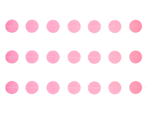 Гирлянда на нитке Круги Розов 2,2м /1404-0513