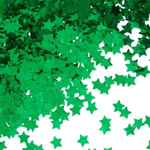 Конфетти фольга звезда "Зеленый" металлик 1,5 см 50 гр./ 6015329