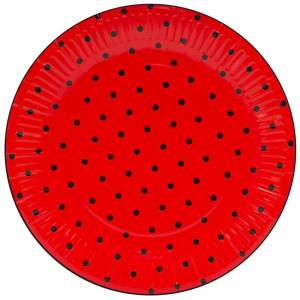 Тарелки "Божья Коровка" красные 23 см./77167
