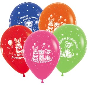 Милые зверята СДР (4 дизайна) , 12" пастель (Колумбия)