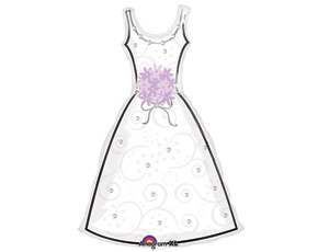 Платье белое, розовое