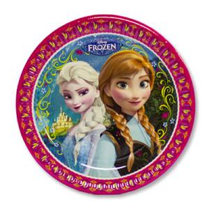 Тарелки "Холодное сердце" 23 см. 8 шт. 1502-4529