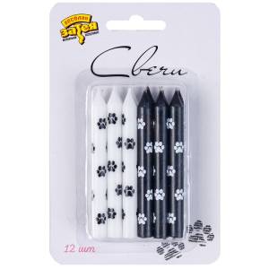 Свечи д/торта Котики 8 см 12 шт 1502-4854