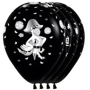 Пираты, Ассорти, Пастель 12" /50 шт (Колумбия)