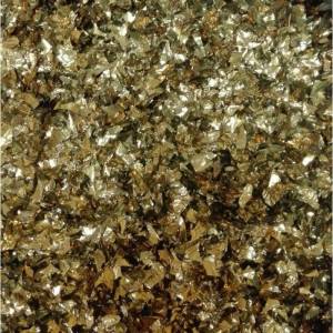 Конфетти для шаров "Мелкая крошка"фольга,бронза d=4-8мм., 100 гр.