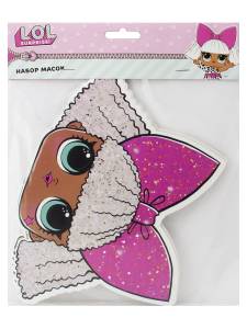 Набор полумасок Куклы ЛОЛ / 6 шт.