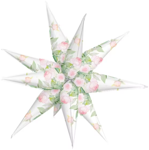3d Звезда составная 26" Нежные цветы / 24828