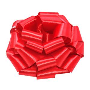 Бант-шар атласный Красный 21 см. / 661078
