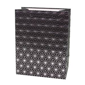 Пакет "Японск Узор, звездн паттерн" Черный 23*18*10/202112