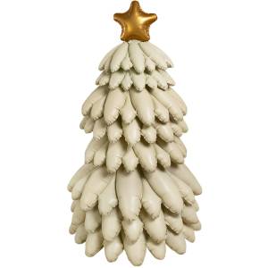 3D Новогодняя елка, кремовый сатин 51" (Китай) / 26704