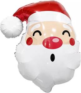 34" Голова Дед Мороз / Китай 23186                       