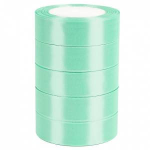 Лента атлас зеленый чай 25 мм*22,85 м в уп. (5 шт.) / 88017593