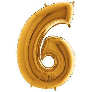 Цифра "6" - золото/MD