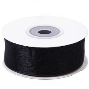 Лента Шифон 2,5 см.*22,85 м. Черная / 4887108
