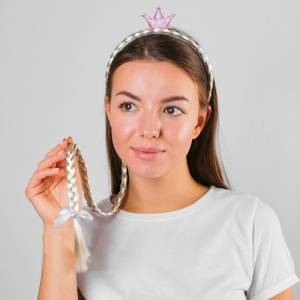 Коса на ободке Принцесса микс / 4289211