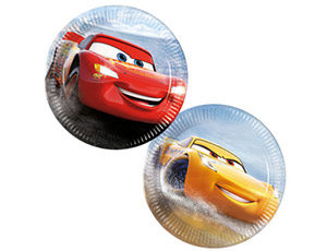 Тарелки  "Тачки Легенда" 20 см. 8 шт.