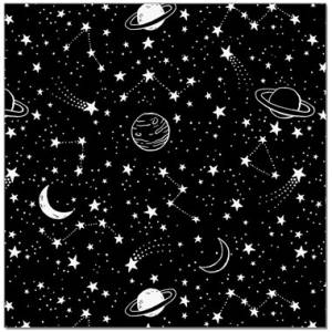 Бумага упак. Бескрайний космос 70*100см /43373-2        