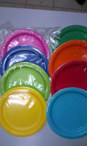 Тарелки одноцветные в ассортименте 17 см. 