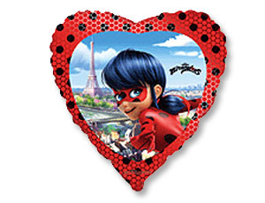 18" Леди Баг в сердце / (Flexmetall) 1202-2535/201705