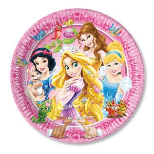 Тарелки "Принцессы и зверушки" 16 см. 8 шт.