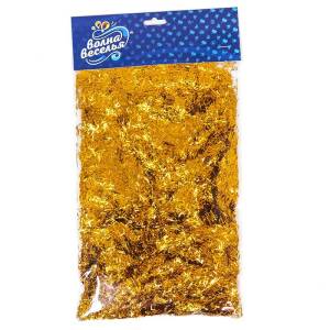 Конфетти фольга "Полоски" Бронза, 100 гр.