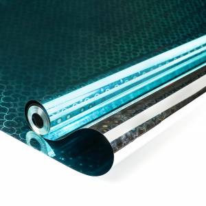 Упак.пленка "Голограмма" Бирюзовый голография 0.7*8 м / П422