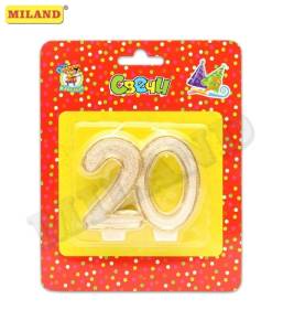 Свеча для торта "Цифра 20"