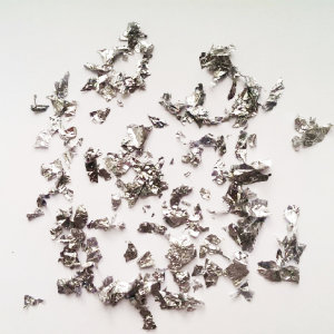 Конфетти для шаров "Мелкая крошка"фольга,серебро d=4-8мм., 100 гр.