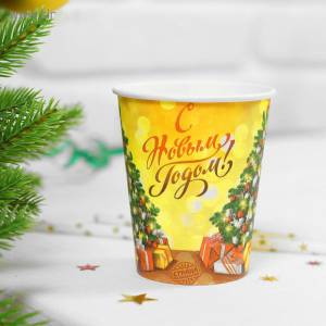 Стакан "Елка праздничная С НГ" 250 мл. 2476627