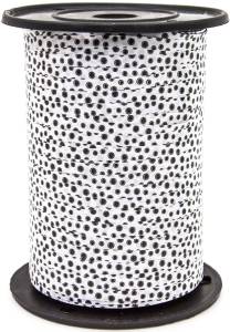 Лента 5мм х500м Горошек черный/P0566