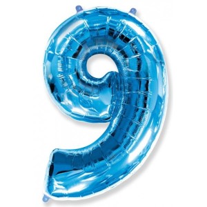 Цифра "9" -  Синяя /Grabo                     
