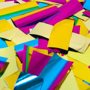 Конфетти для шаров "Прямоугольники ассорти" 50 гр.