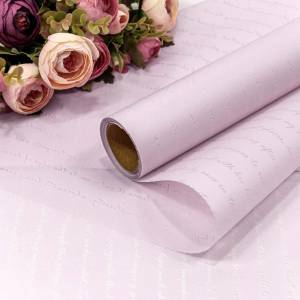 Пленка матовая "Письмо" Светло-сиреневый 0,58*10 м. / 1308/8