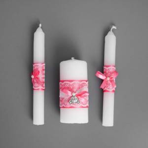 Свеча "Домашний очаг" Коралл / М00811