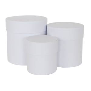 Коробка цилиндр 13*13 см. Белый / FUT000035932