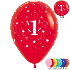 Цифра "1", Ассорти пастель12" ( Колумбия)